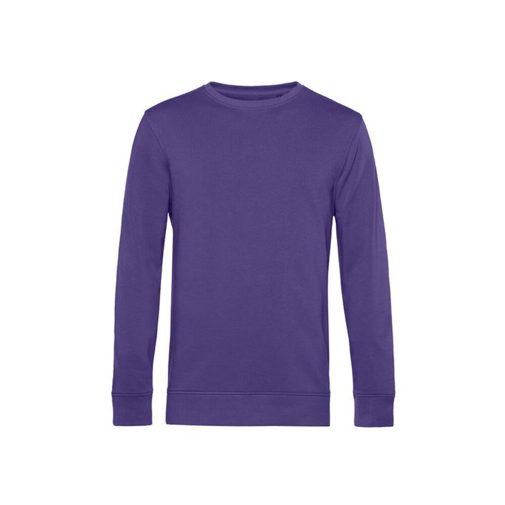 B&C Mens Crew Neck Sweat / Radiant Purple